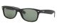 Ray Ban 0RB2132 622 52 BLACK RUBBER CRYSTAL GREEN Nylon Man